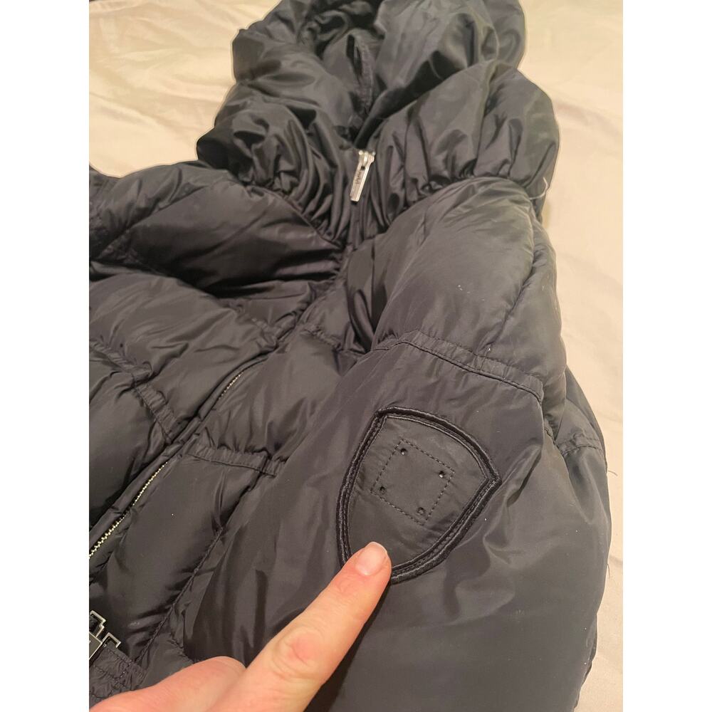 ADD ICON 10 Pillow Collar Hooded 95/5 Down Puffer black women’s Coat Jacket US 4 - Picture 6 of 13